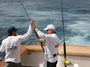 Chuck Wall sail release, Ravaganza - Custom Boat Shootout