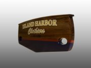 custom teak sign