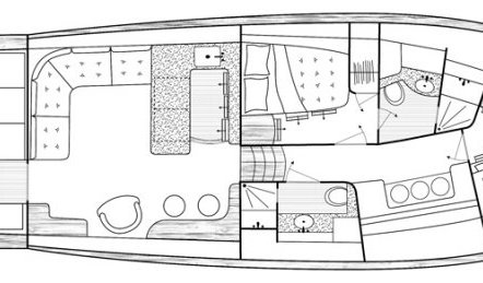 Jarrett Bay 53 - Interior Layout