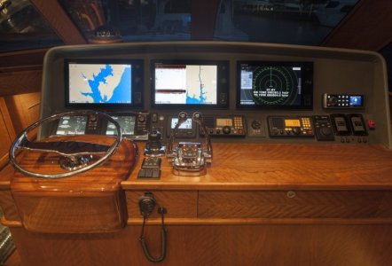 Jarrett Bay 43 HTX - interior helm