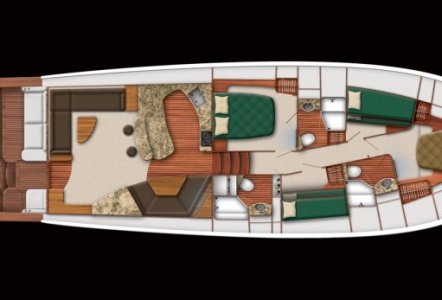 Jarrett Bay 67 - Interior Layout