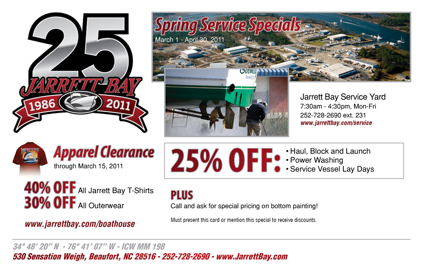 Spring Service Specials & Apparel Clearance