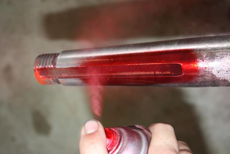 Monitor Propeller Shafts with Dye Penetration Testing