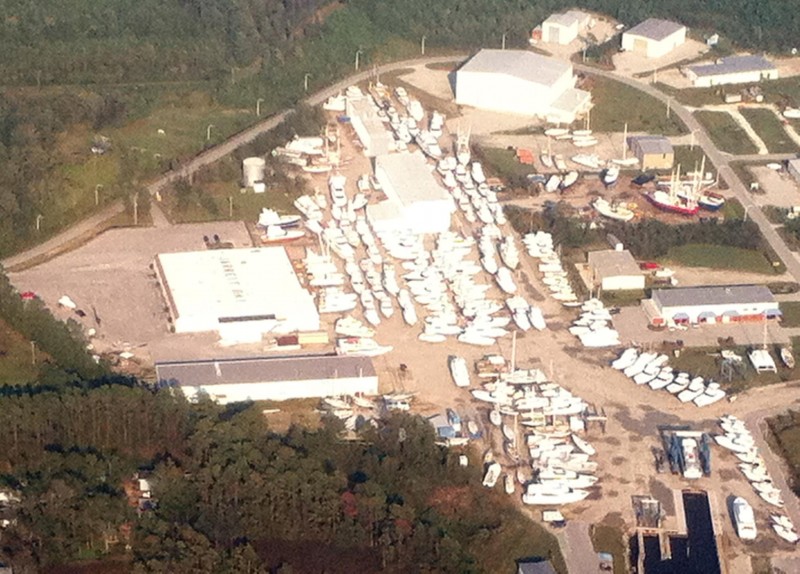 Jarrett Bay Boatworks sheltered over 220 vessels during Hurricane Irene