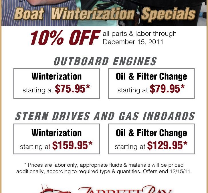 Boat Winterization Specials