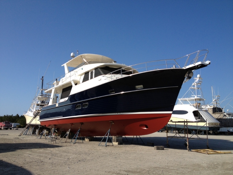 A Fresh Paint Finish for a Grand Banks 53