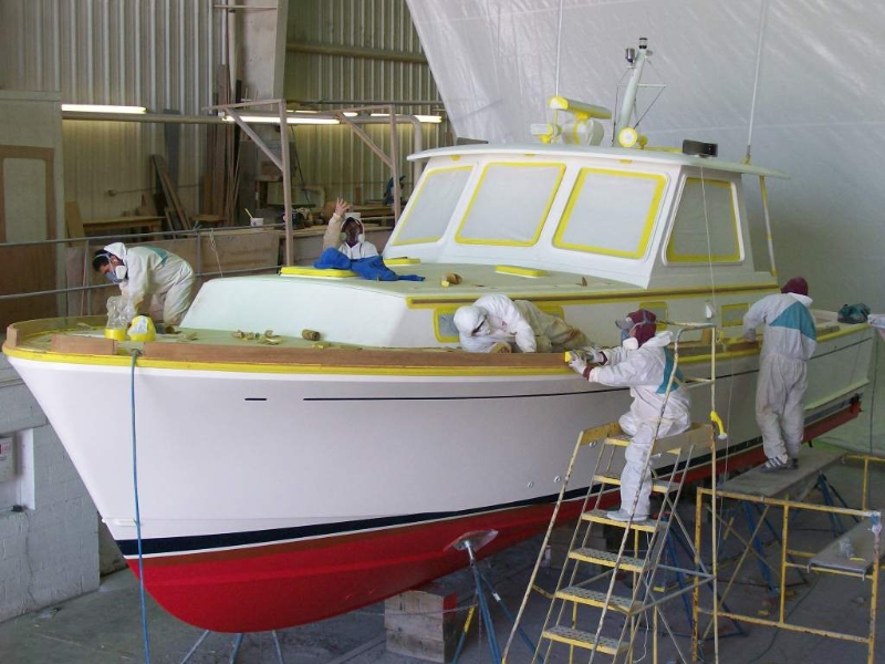 All New Paint & Refit for a Grand Banks 38