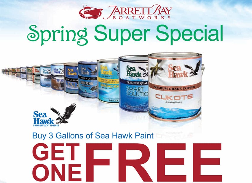 Sea Hawk Bottom Paint Spring Super Special at Jarrett Bay