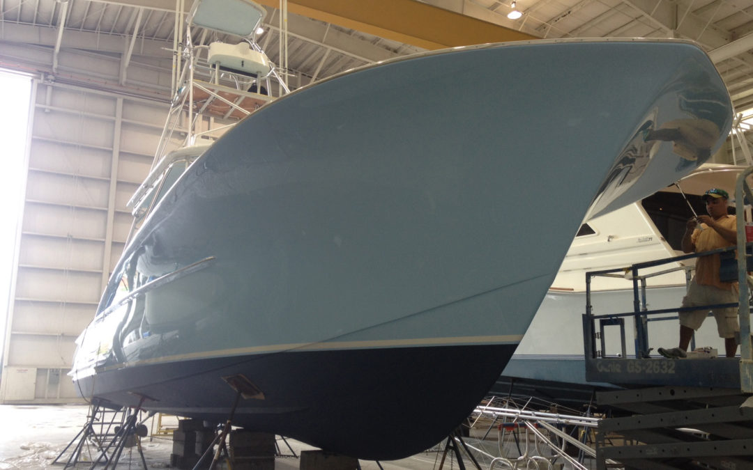 New Alexseal Topcoat for This 42′ Gillikin Sportfish