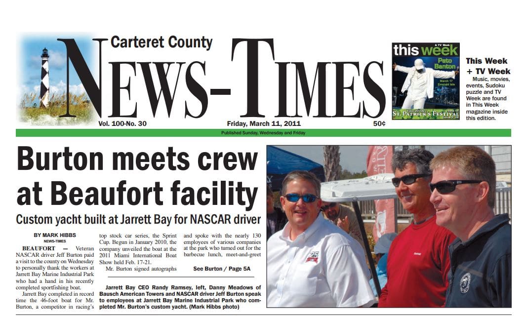 Jeff Burton Meets the Jarrett Bay Crew in Beaufort