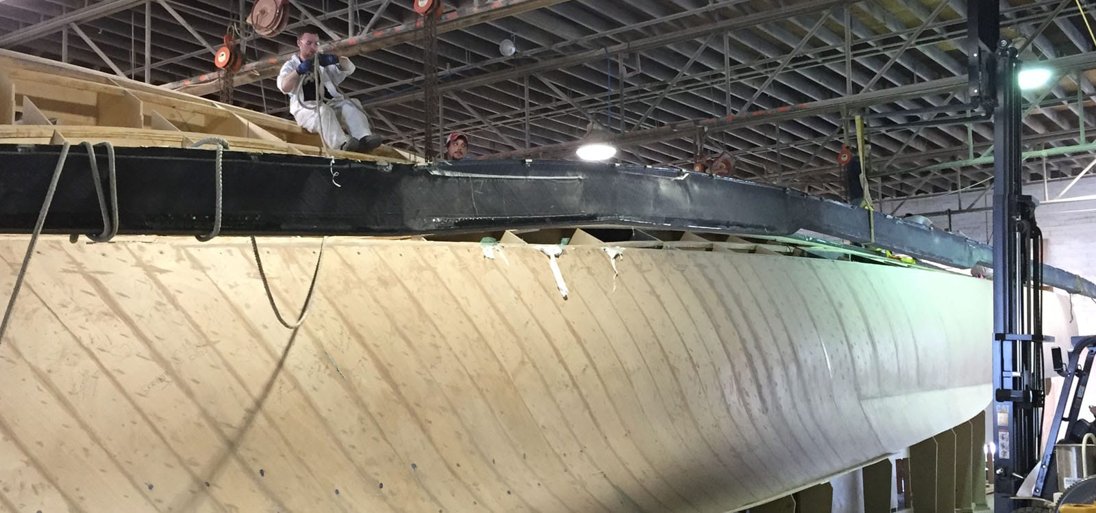 composite stringers Jarrett Bay Boatworks