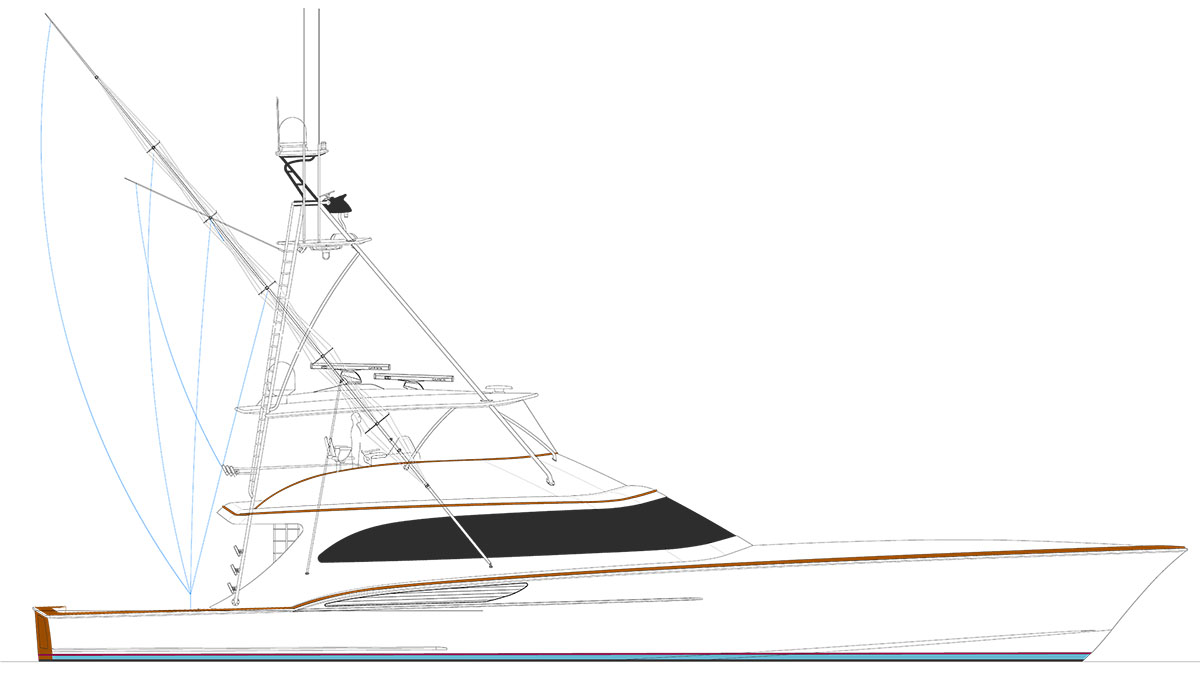 Hull 68 JB 90 line drawing